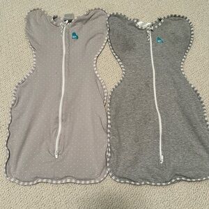 Two swaddle ups by love to dream size small